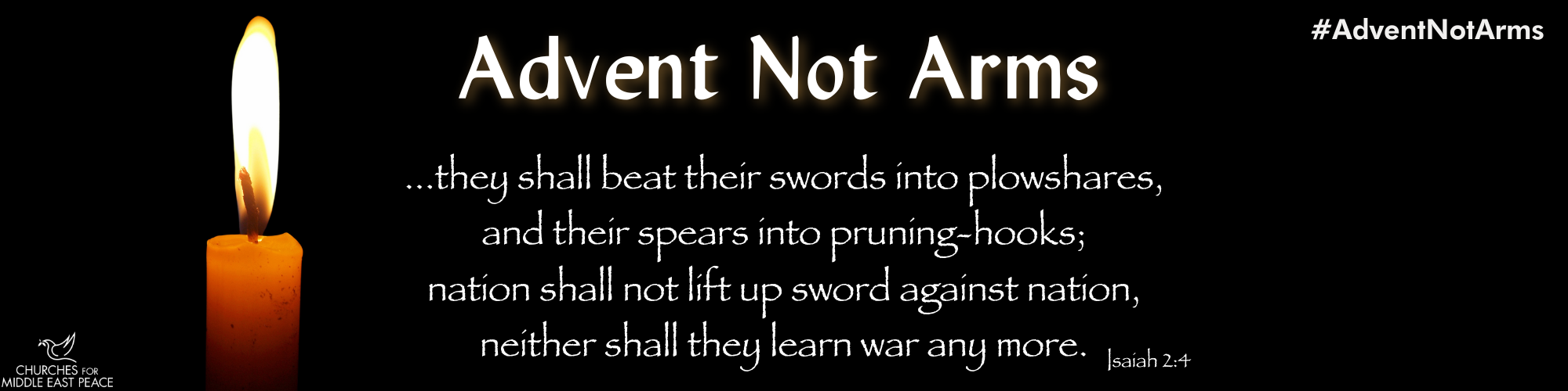 Advent Not Arms - Website Banner